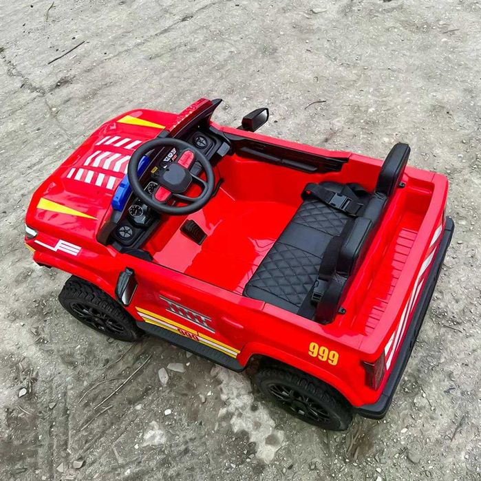 Masinuta electrica pentru 2 copii Kinderauto FirePatrol 4x200w, 24V