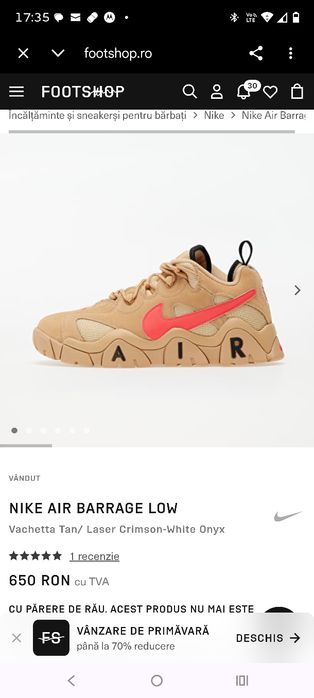 Adidași Nike Air Barrage,mărime 43