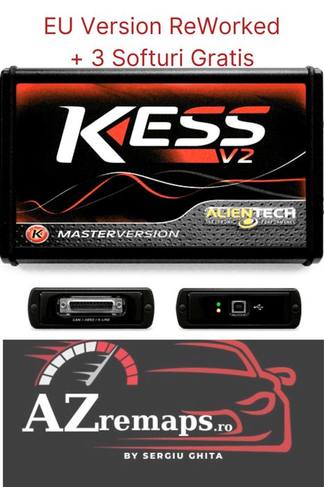 Interfata Chiptuning Kess V2 Reworked EU - 3 softuri gratis