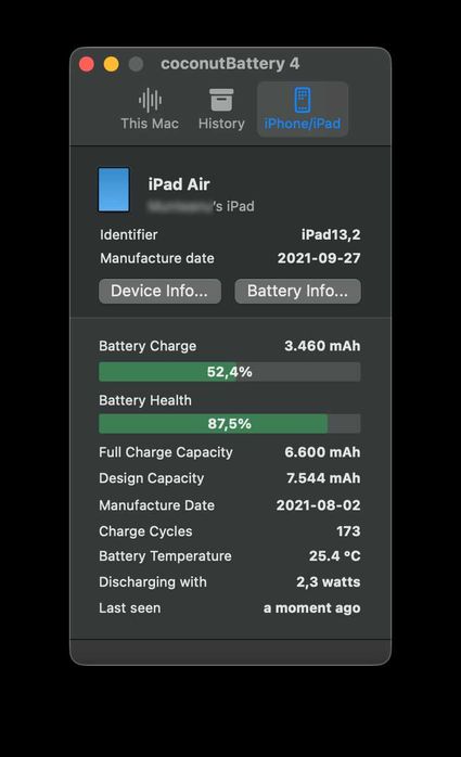 iPad Air 4 Wifi + Cellular ( varianta cu e-sim ) 64GB Sky Blue 10.9"