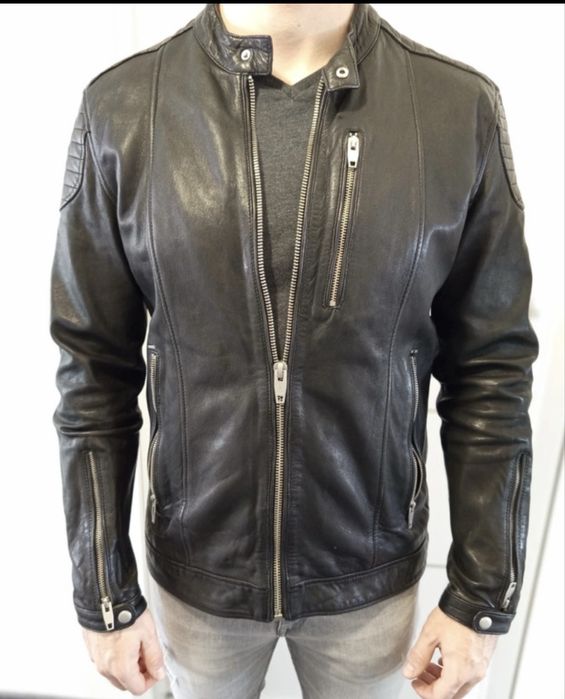 Geaca de piele Zara tip biker