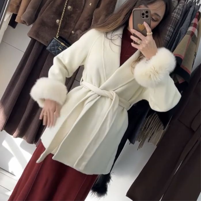 Кардиган с мехом