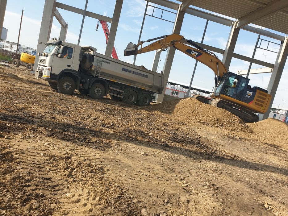 Inchiriez utilaje de construcții si autobasculante 8x4 , 7,5T