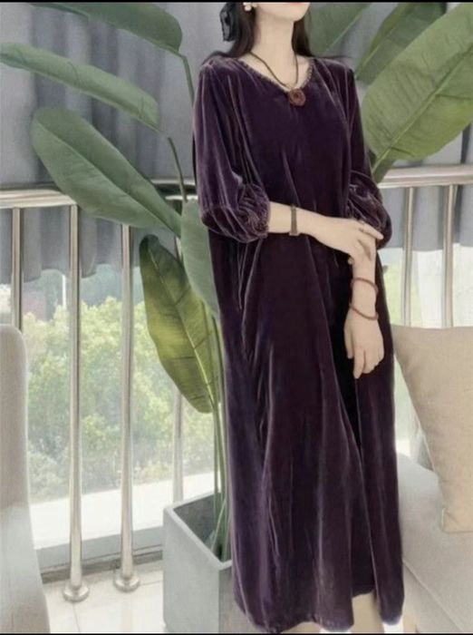 Бархатное платье