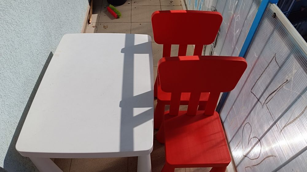 Măsuță cu 2 scaune Mammut IKEA