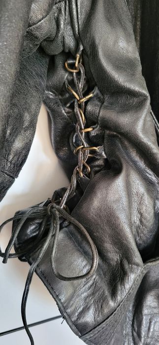 Кожено яке Gil Santucci,сребърна лисица S/M