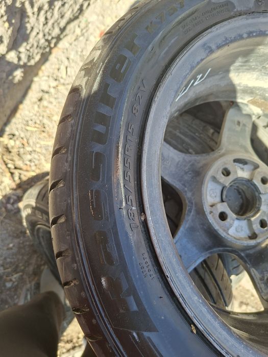 Продам комплект летних шин с дисками R15