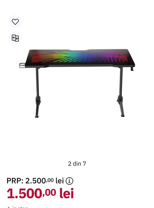 Birou Gaming Deltaco RGB DT420