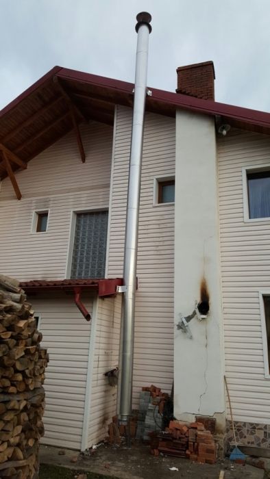 Cos de fum inox centrala termica/semineu/soba