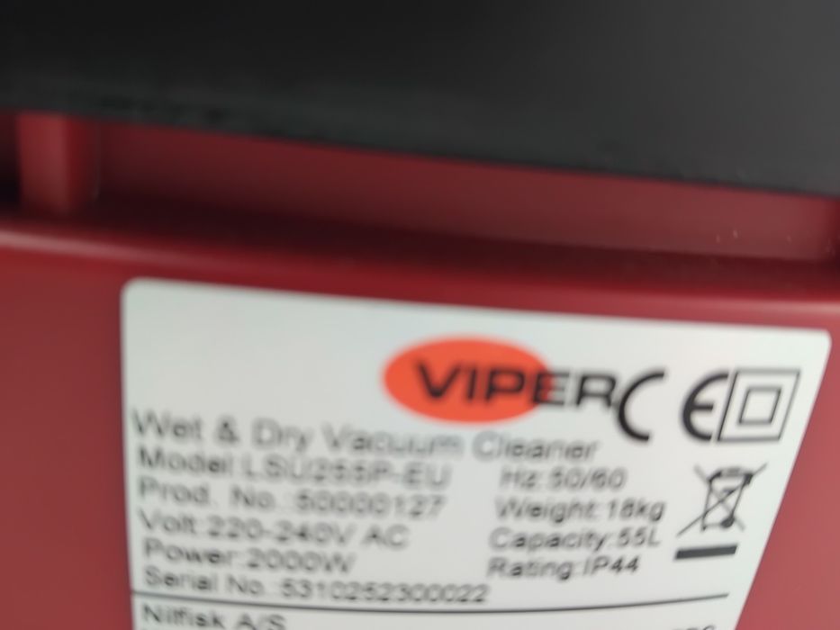 Прахосмукачка Wiper 3400W  със Два Мотора за Сухо Мокро Супер Силна