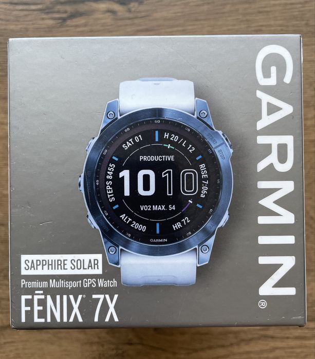 Garmin Fenix 7X  Sapphire  Mineral Blue Titanium Edition