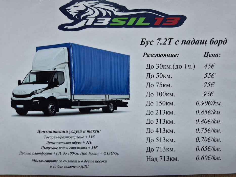 Бусове Транспортни услуги 13SIL13 ЕООД