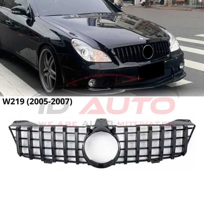 Решетка GT за Mercedes CLS W219 (2005-2007) – Gloss Black, цлс амг тунинг