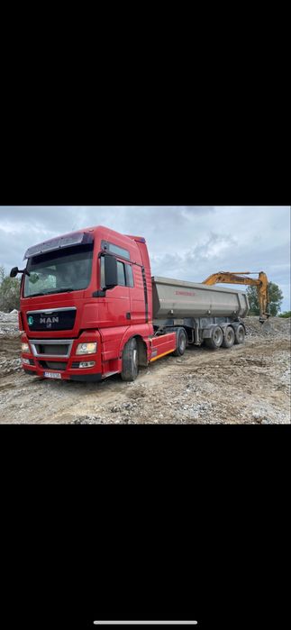 Ansamblu basculabil MAN TGX cu semiremorca Schwarzmuller variante auto