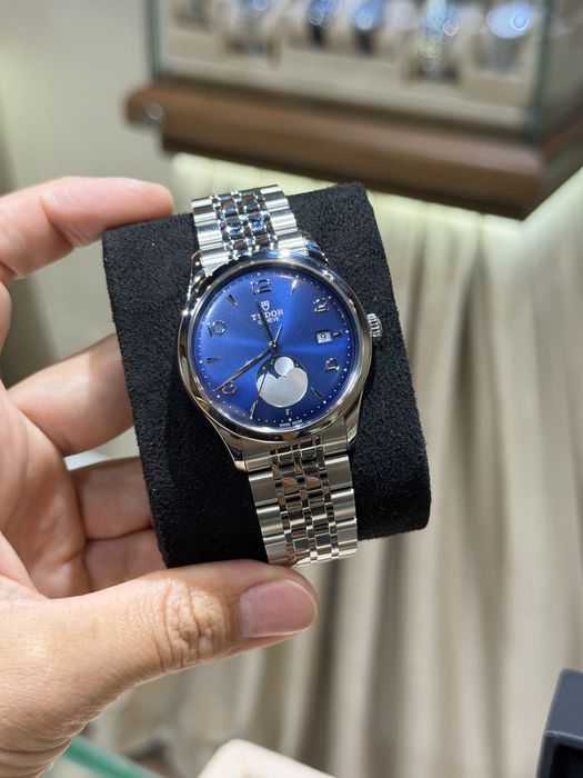Часы Tudor 1926 Luna Moonphase Blue Dial 39mm (Полный комплект)