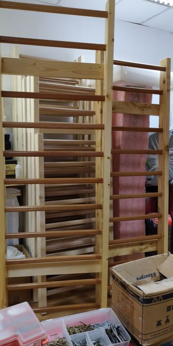 Spalier recuperare medicala 240/80cm, 11 trepte, lacuit