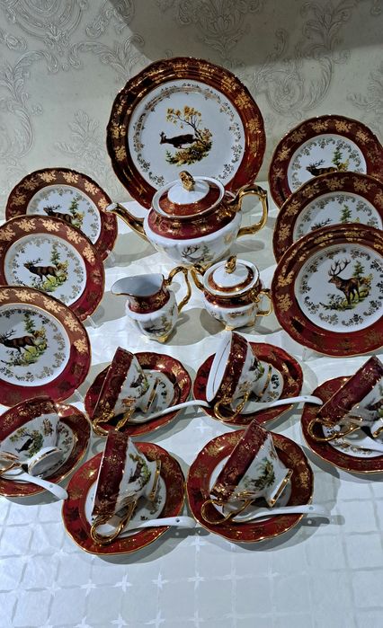 Чехословакия оргинал чайный сервиз на 6 персон