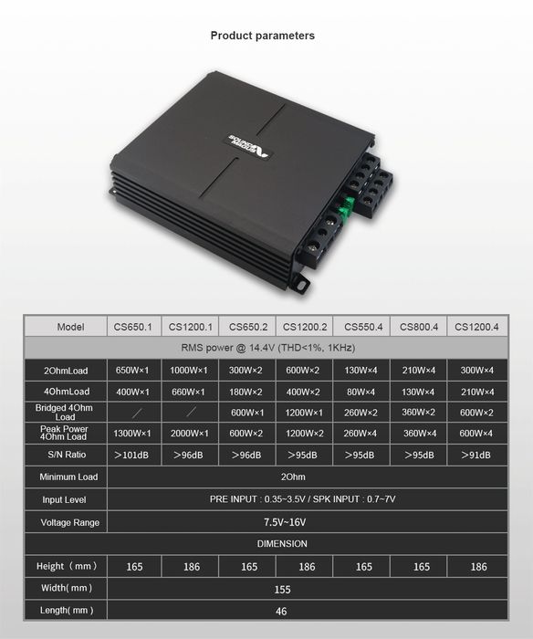 Amplificator auto Sound Magus cs1200.2