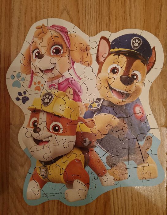 Дървени пъзели Trefl 50 части Пес Патрул / Paw Patrol Wood Craft