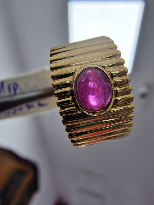 ‼️Златен Пръстен с Натурален РУБИН‼️- Заложна къща Галерия 65