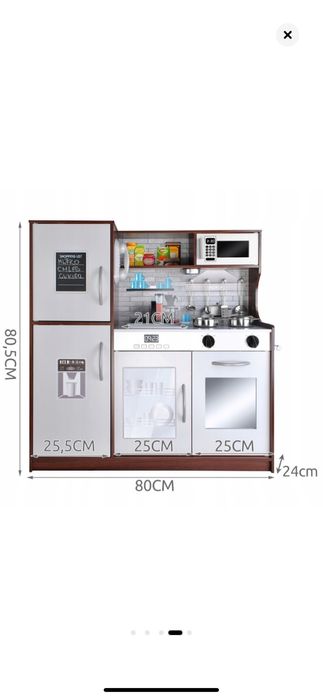 Детска дървена кухня за игра