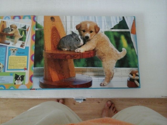 Книга- игрушка пазлы