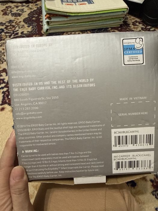 Эргорюкзак/кенгуру Ergobaby