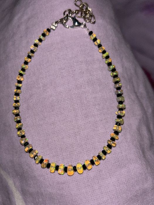 Браслет из Опала и оникса