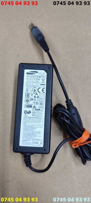 alimentator incarcator samsung 14v 1.1A mufa rotunda cu pin nou proba