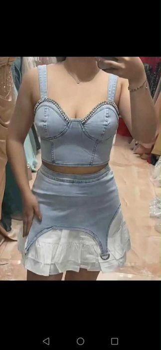 Бяла рокля -л размер