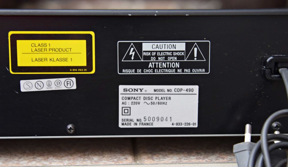 CD Player Sony CDP-490