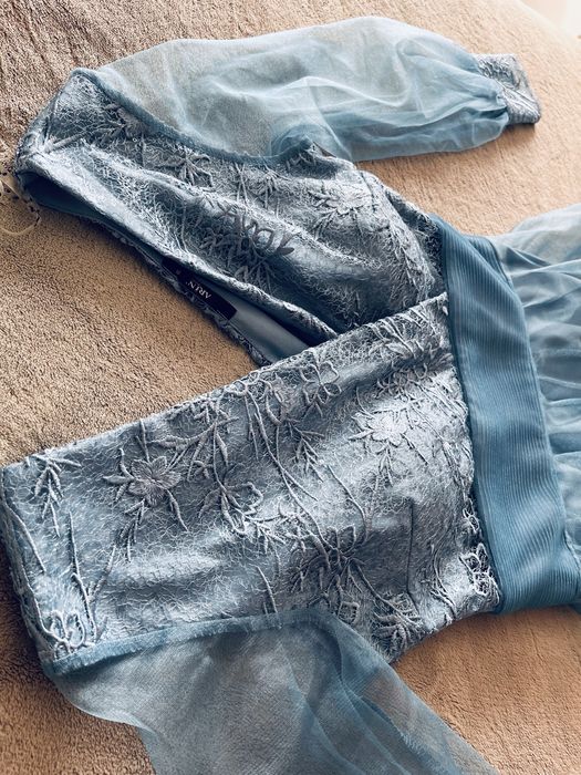 Rochie de nuntă / de nașă cu mânecă lungă