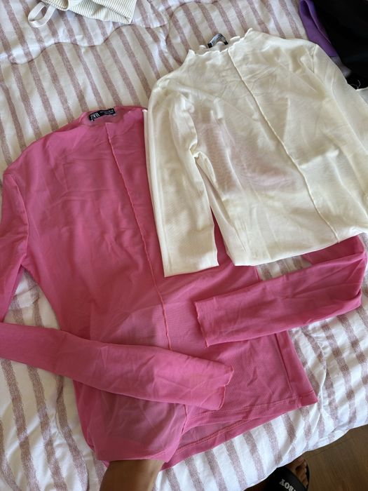 Два броя прозрачни блузи ZARA