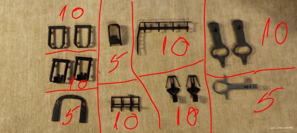 Piese, accesorii trenulețe scara 1/87