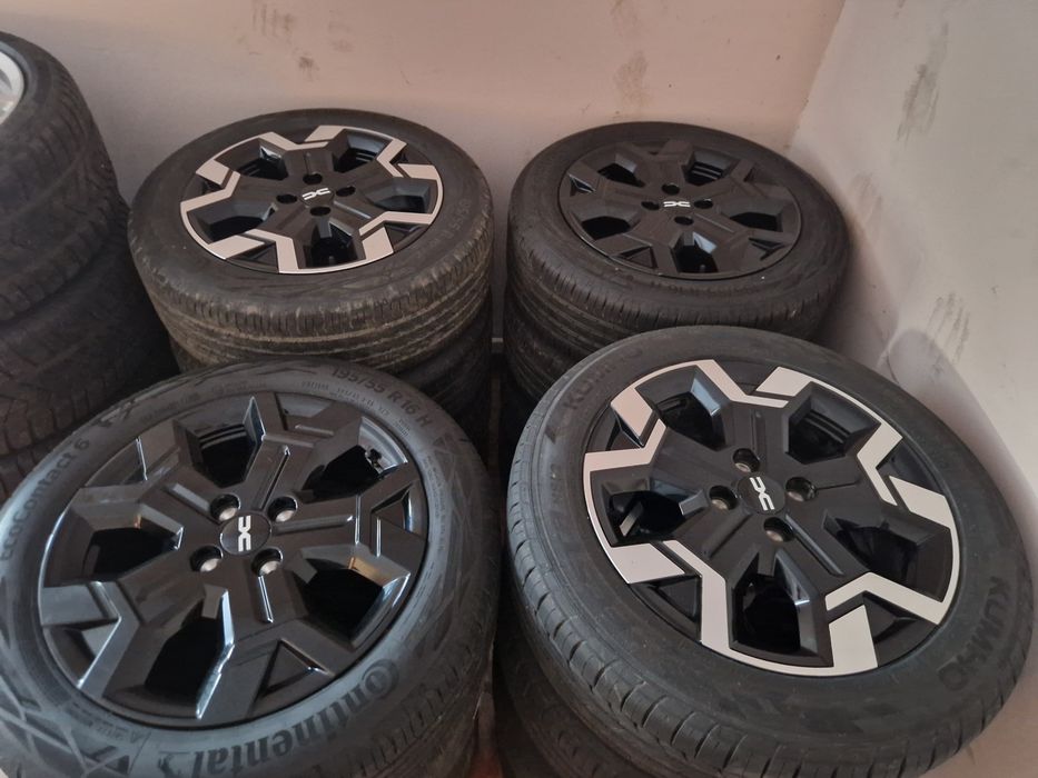 Jante aliaj 4x100 r16 anvelope 195 55 16 Dacia