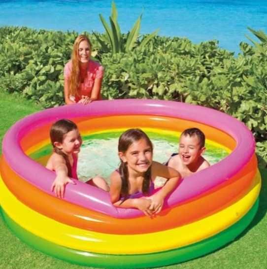 Piscina Gonflabila Rotunda Familie Copii Relaxare 168 x 46cm + LIVRARE GRATUITA