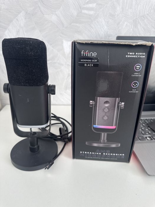 Микрофон FIFINE AM8 в чёрном цвете