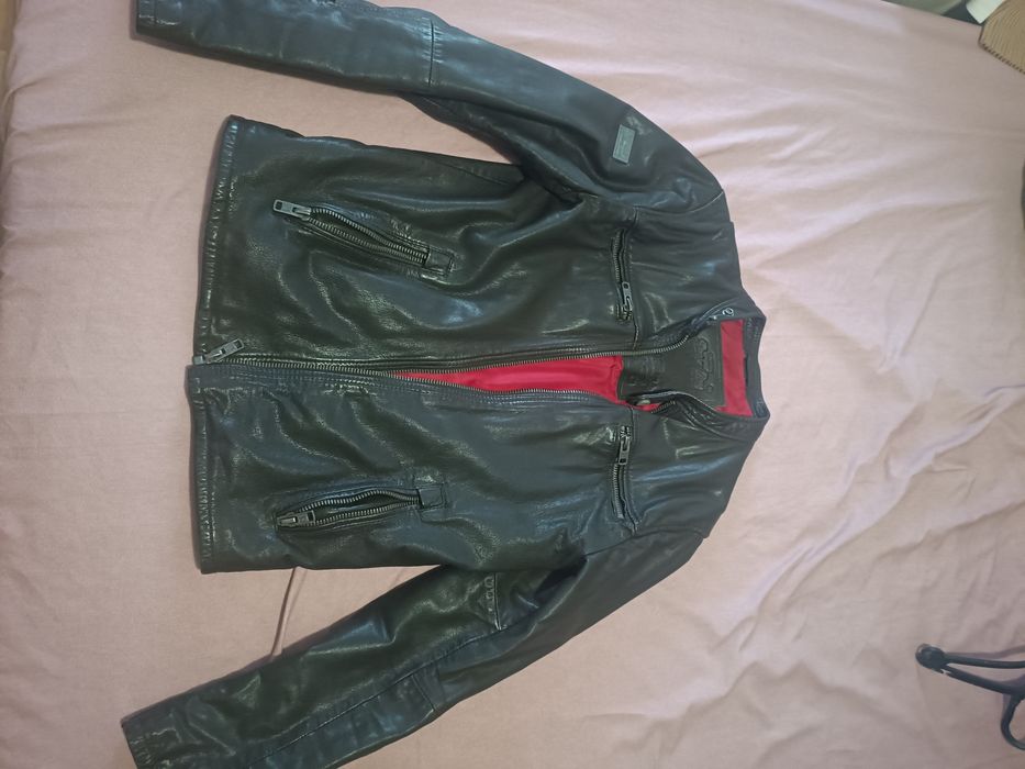 Geaca piele superdy bărbătească masime s-m