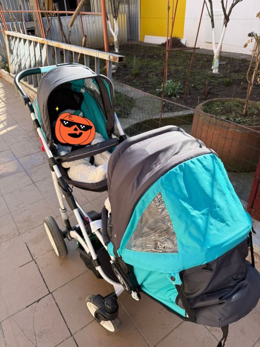 Carucior gemeni baby active 3in1