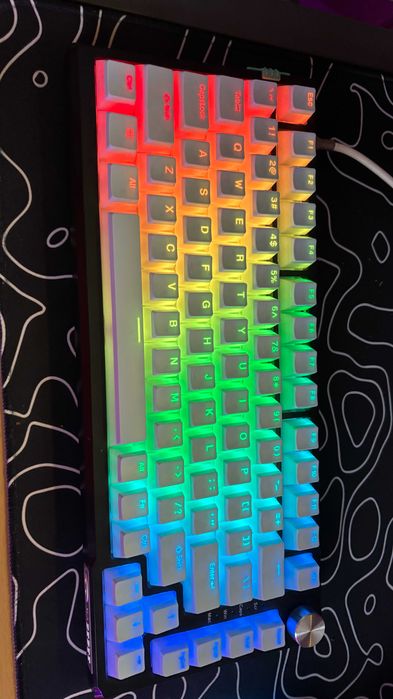 Tastatură Mecanică Custom 75% - Switch-uri Mov + Keycaps Pudding