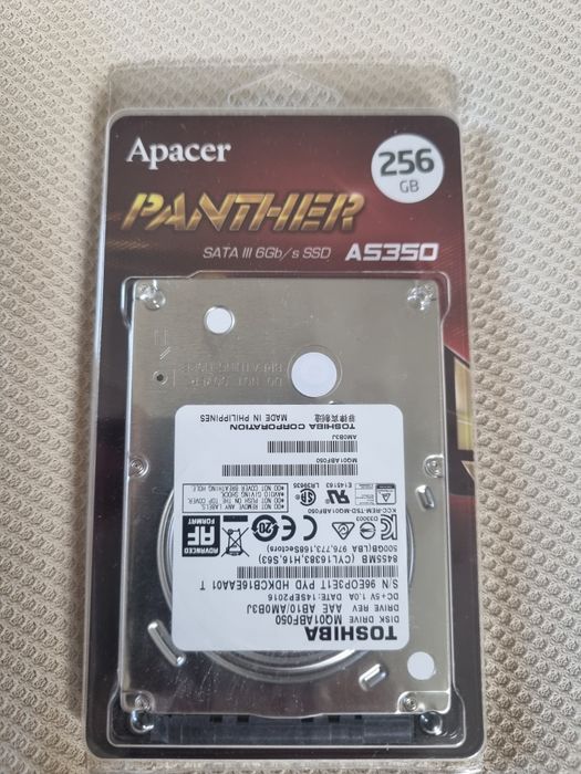 Жёсткий диск SSD S Apacer /256G 256 Гб