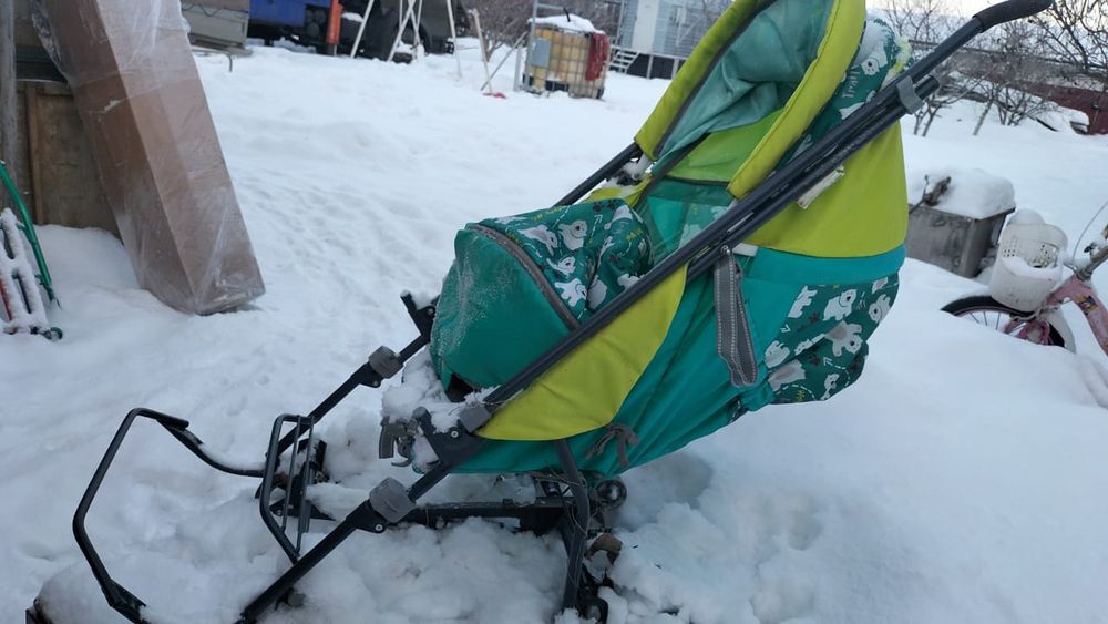 Санки-коляска (зимняя)
