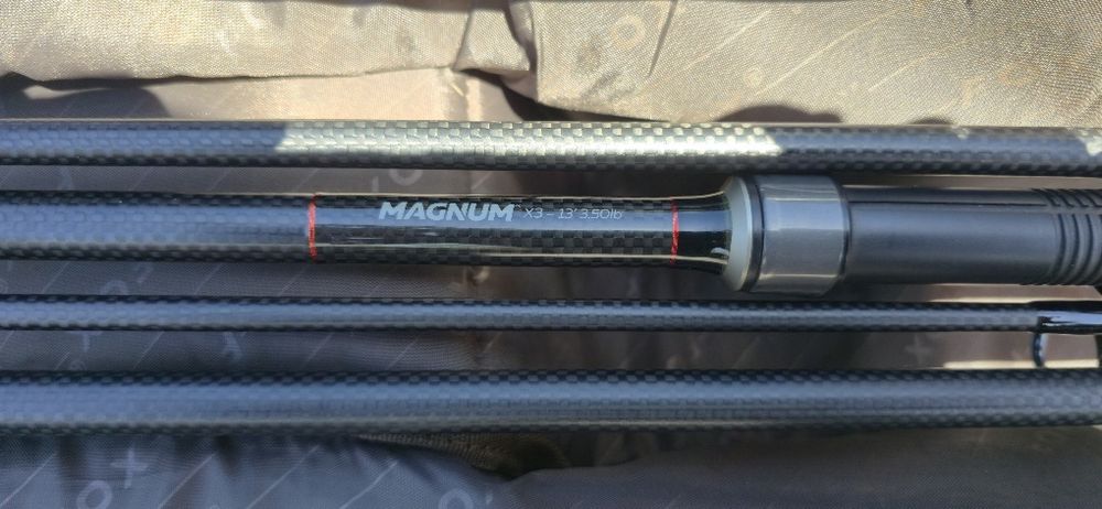 Set 4 lansete Carp Spirit Magnum X3, 3.96m, 3.5 lbs, Husa Fox