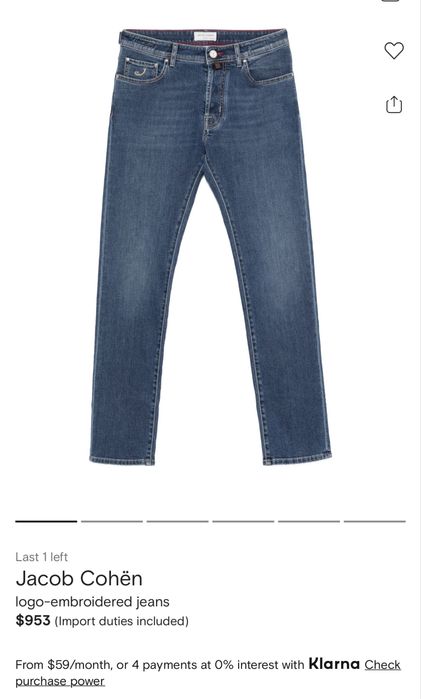 Jacob Cohen,blugi bărbați,măr.M(34)