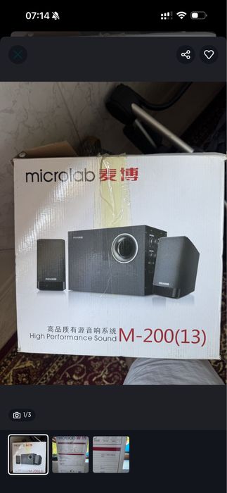 Microlab M-200 yangiday kop ishlamagan aybi yoq.