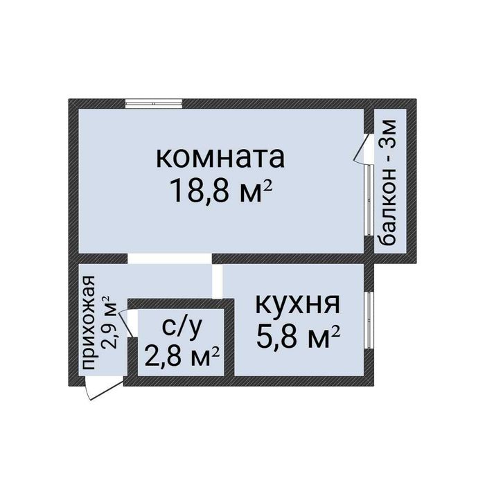 1-комнатная кв. в центре