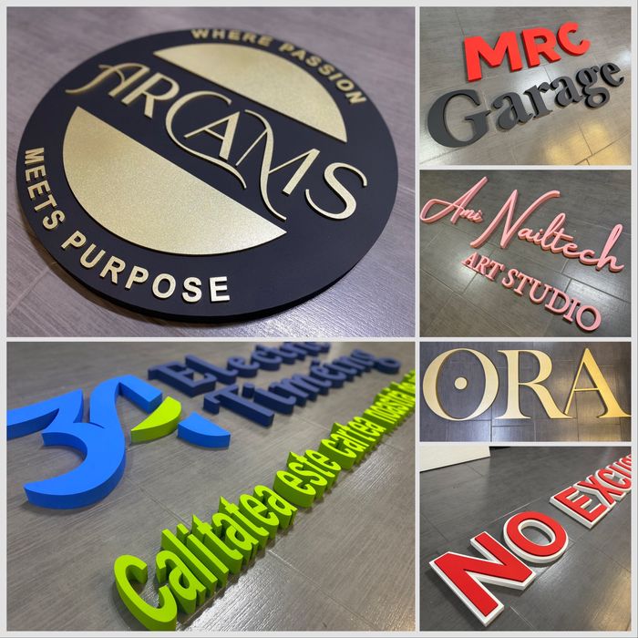 Litere, logouri, sigle volumetrice polistiren