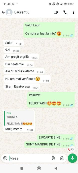 Meditatii Matematica si Informatica cu SUPORT 24/7 100 ron/2