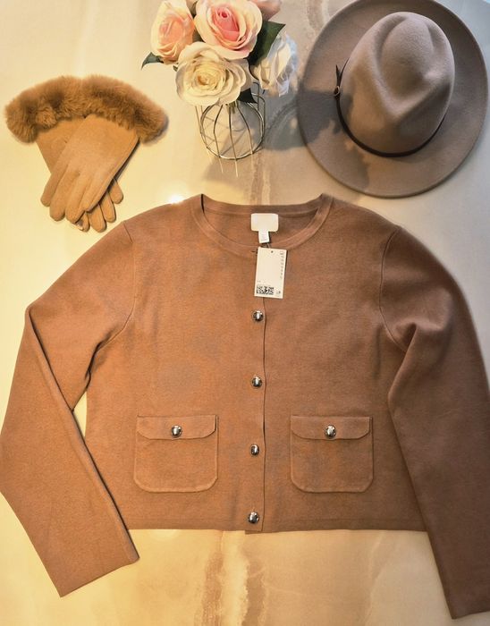 Жилетка в камелено кафяво "H&M"