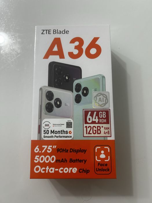 Продам телефон ZTE Blade A36